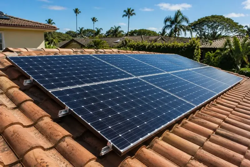 Installation de panneaux solaires à Sainte-Nathalène